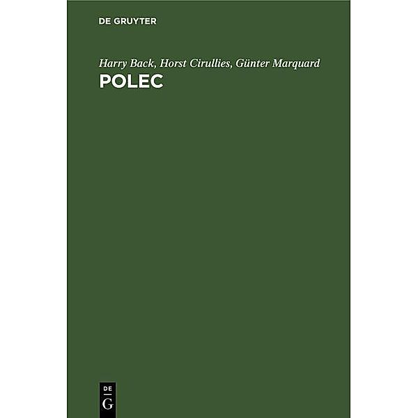 Polec, Harry Back, Horst Cirullies, Günter Marquard