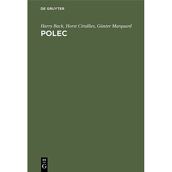 Polec, Harry Back, Horst Cirullies, Günter Marquard