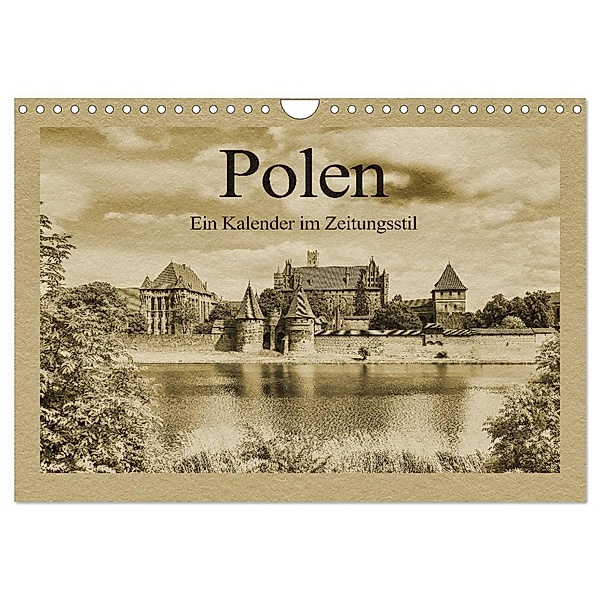Polen - Ein Kalender im Zeitungsstil (Wandkalender 2024 DIN A4 quer), CALVENDO Monatskalender, Gunter Kirsch