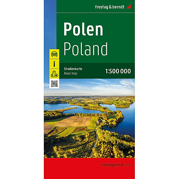 Polen, Strassenkarte 1:500.000, freytag & berndt