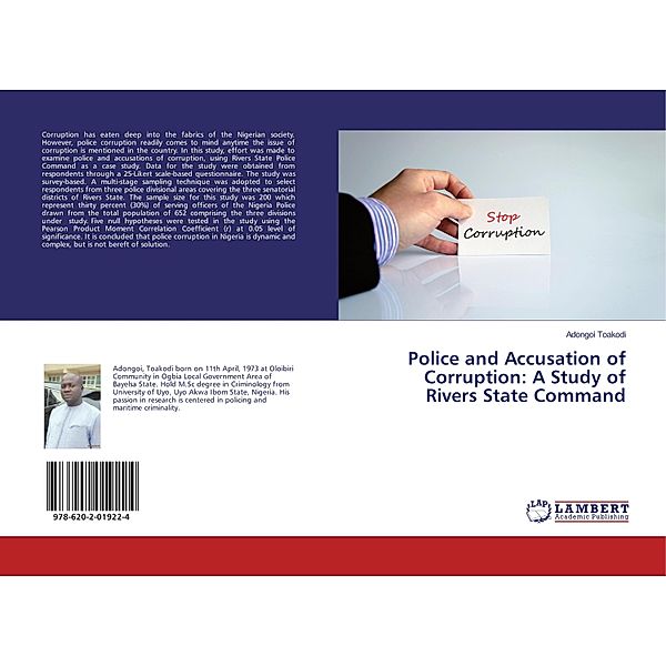 Police and Accusation of Corruption: A Study of Rivers State Command, Adongoi Toakodi