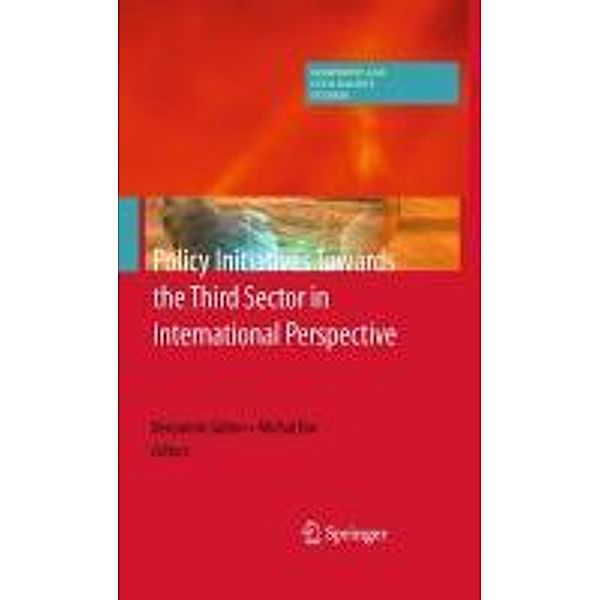 Policy Initiatives Towards the Third Sector in International Perspective / Nonprofit and Civil Society Studies