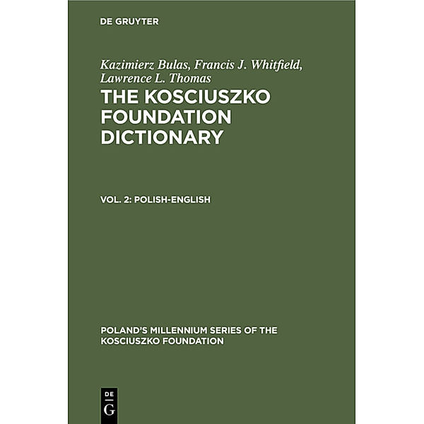 Polish-English, Kazimierz Bulas, Francis J. Whitfield, Lawrence L. Thomas