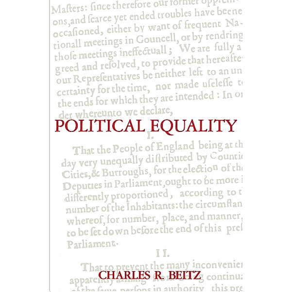 Political Equality, Charles R. Beitz