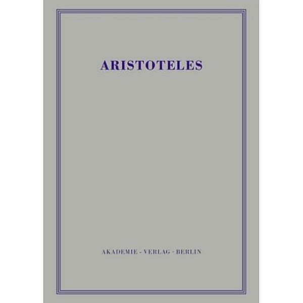 Politik - Buch IV-VI.Tl.3, Aristoteles