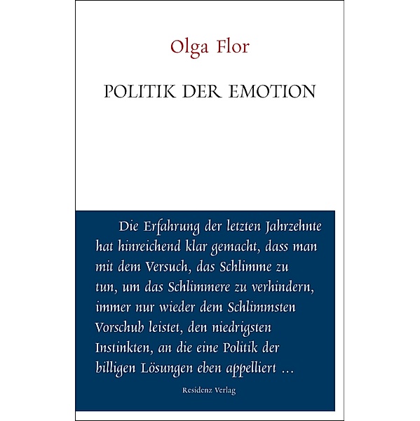 Politik der Emotion, Olga Flor
