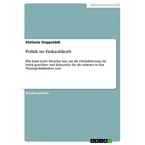 Politik im Einkaufskorb, Stefanie Doppstädt