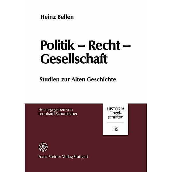 Politik - Recht - Gesellschaft, Heinz Bellen