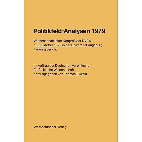 Politikfeld-Analysen 1979