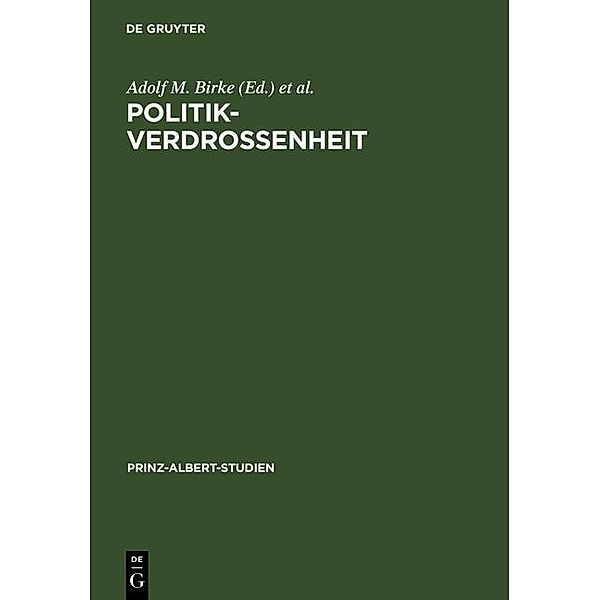 Politikverdrossenheit / Prinz-Albert-Studien Bd.12