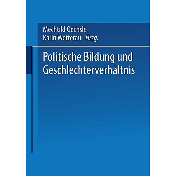 Politische Bildung und Geschlechterverhältnis