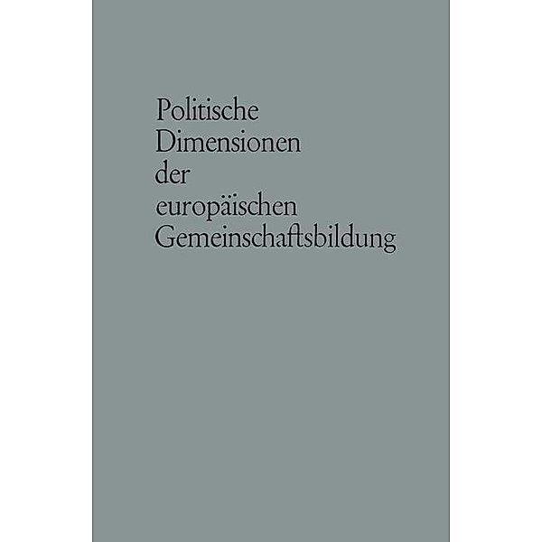 Politische Dimensionen der europäischen Gemeinschaftsbildung, Carl J. Friedrich