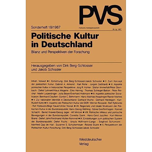 Politische Kultur in Deutschland