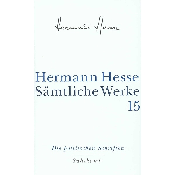 Politische Schriften, Hermann Hesse