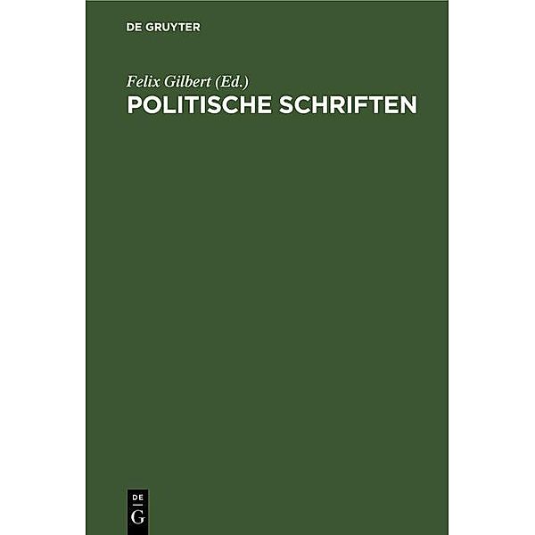 Politische Schriften / Jahrbuch des Dokumentationsarchivs des österreichischen Widerstandes