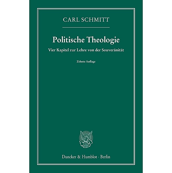 Politische Theologie., Carl Schmitt