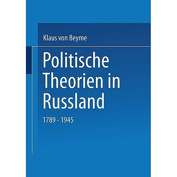 Politische Theorien in Russland, Klaus von Beyme