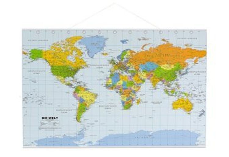 Politische Weltkarte als Poster, Planokarte Buch versandkostenfrei bei  Weltbild.ch bestellen