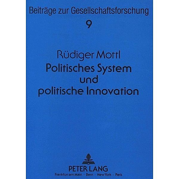 Politisches System und politische Innovation, Rudiger Mottl