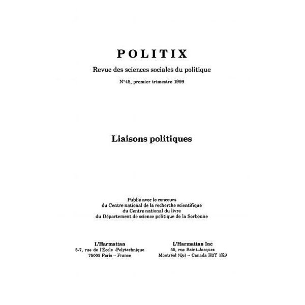 Politix no. 45 / Hors-collection, Collectif