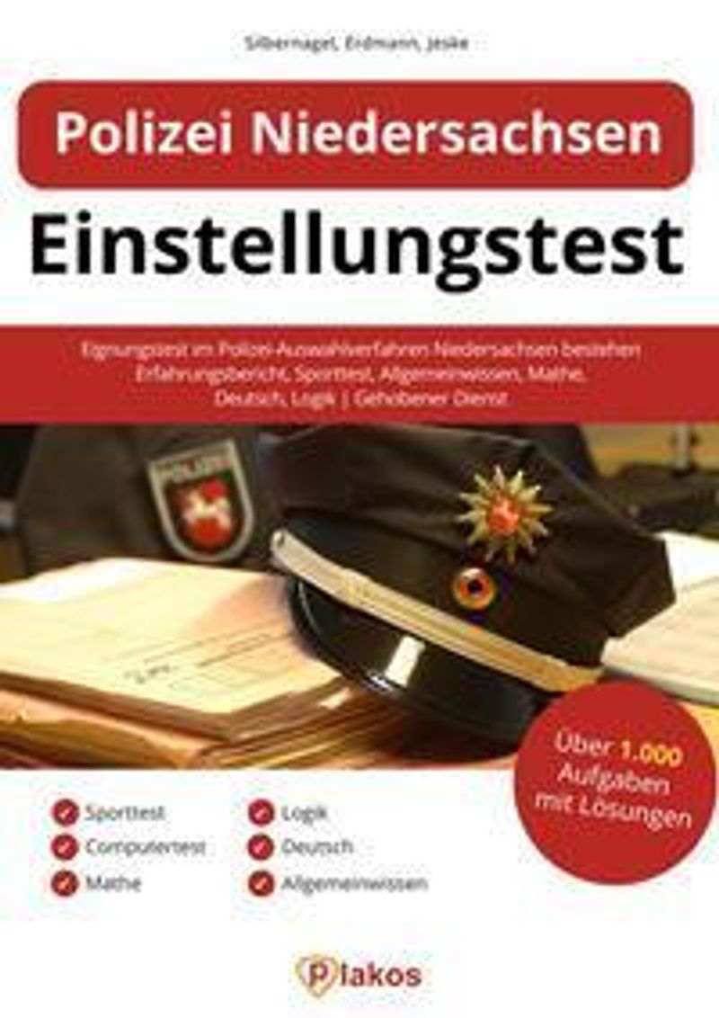 Polizei Niedersachsen Einstellungstest Buch Versandkostenfrei Weltbild De