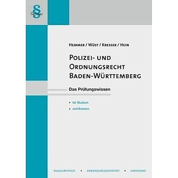 Polizei- und Ordnungsrecht Baden-Württemberg, Karl E. Hemmer, Achim Wüst