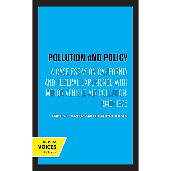 Pollution and Policy, James E. Krier, Edmund Ursin