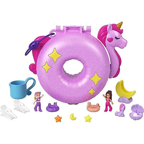 Mattel Polly Pocket Einhorn Poolparty Schatulle