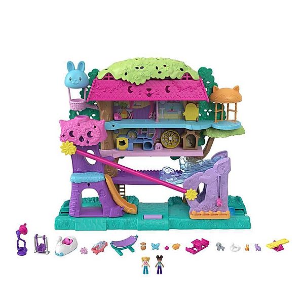 Mattel Polly Pocket Pollyville Tierparty Baumhaus