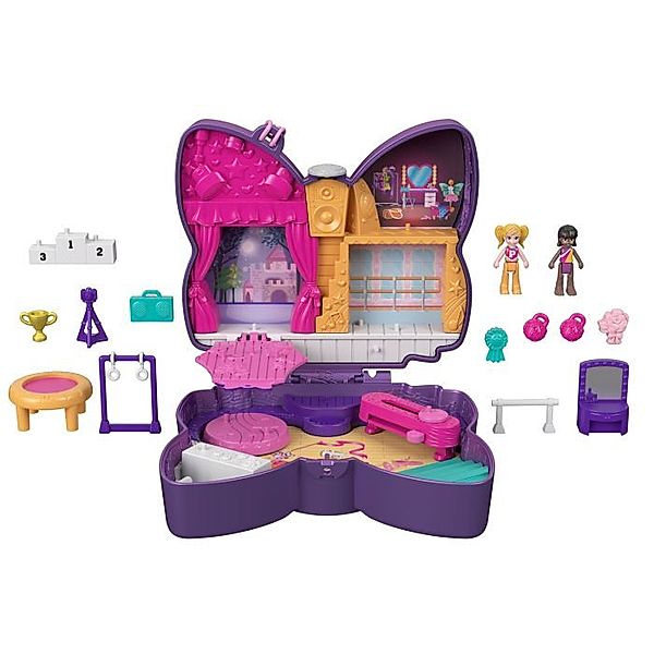 Mattel Polly Pocket Schleifen-Glitzerbühne Schatulle