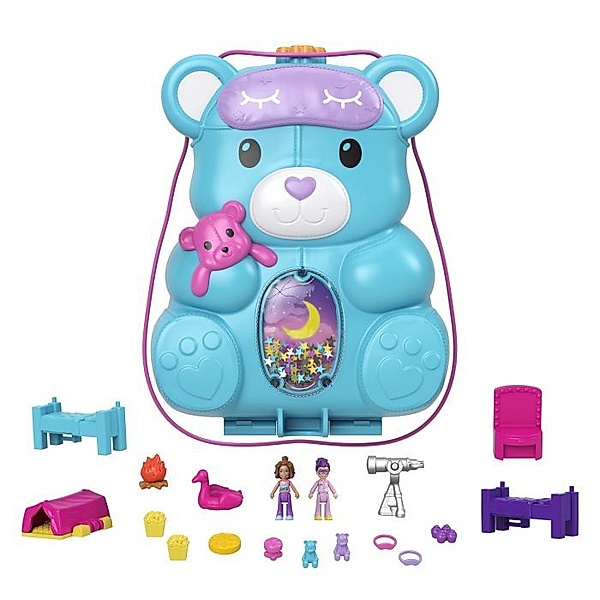 Mattel Polly Pocket Sleepover Teddybär-Tasche