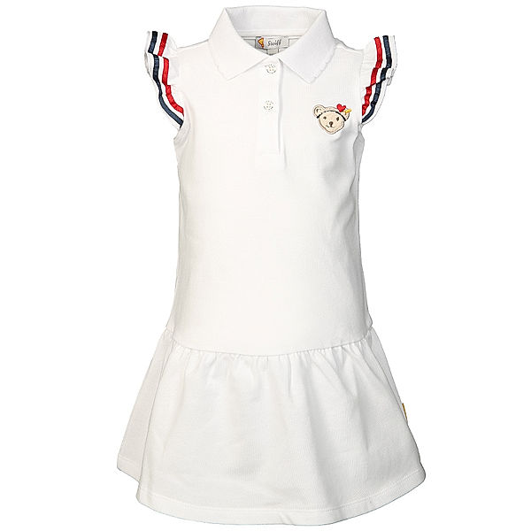 Steiff Polo-Kleid MARINE AIR in weiß