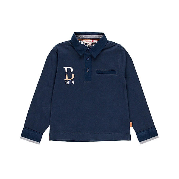 Boboli Polo-Langarmshirt PATCHES in marine