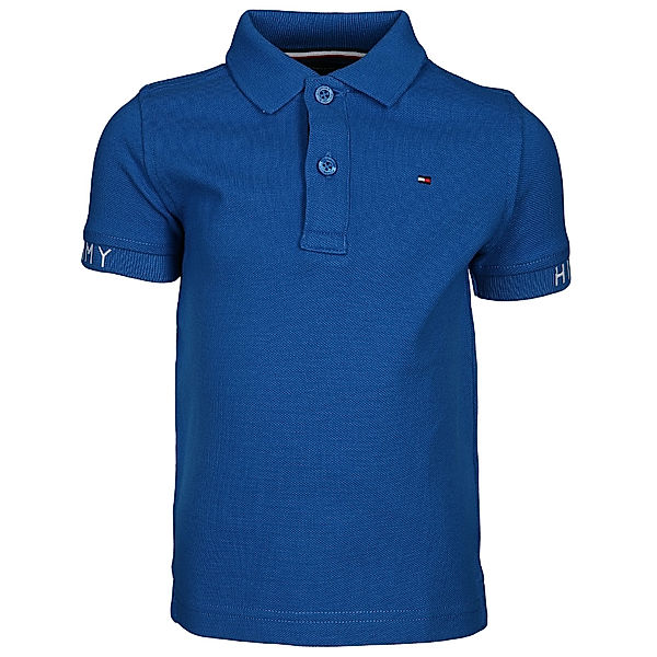 TOMMY HILFIGER Polo-Shirt SLEEVE TEXT in lapis lazuli