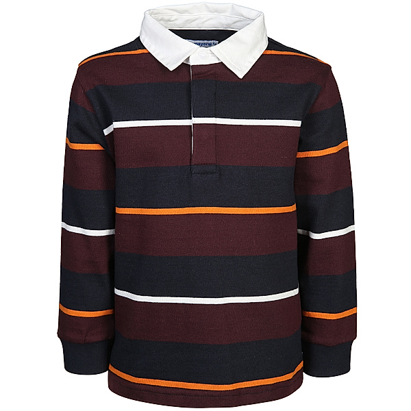 Mayoral Poloshirt LS STRIPES in pflaume