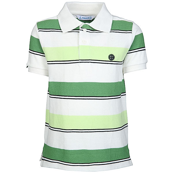 Mayoral Poloshirt STRIPES in croma grün