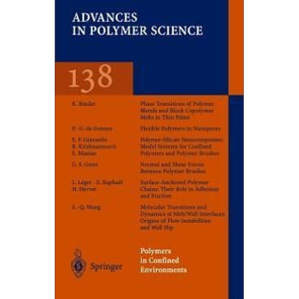 Polymers in Confined Environments / Advances in Polymer Science Bd.138