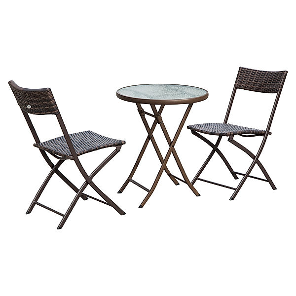 Polyrattan Bistroset für 2 Personen