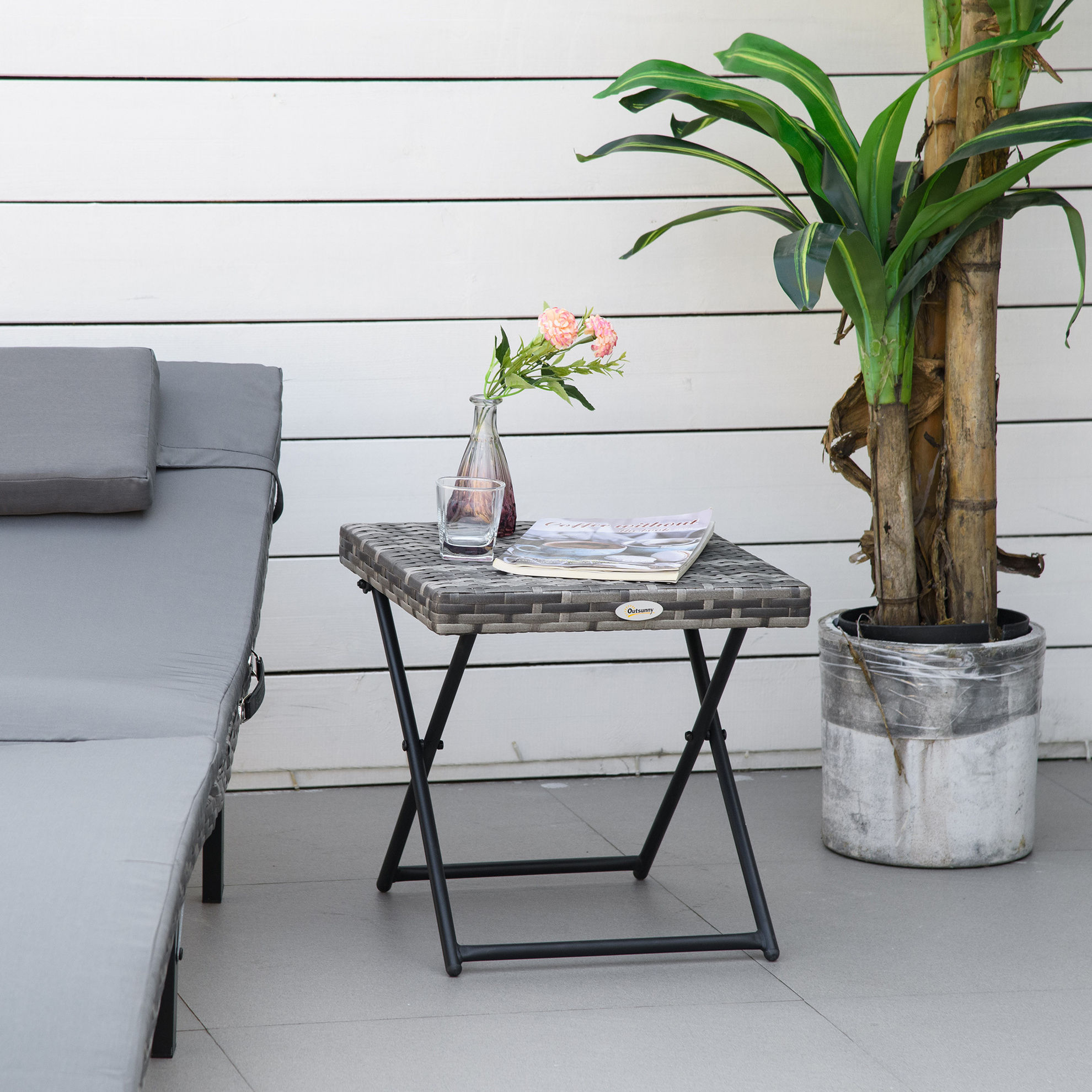 Polyrattan Gartentisch klappbar braun Farbe: grau | Weltbild.de