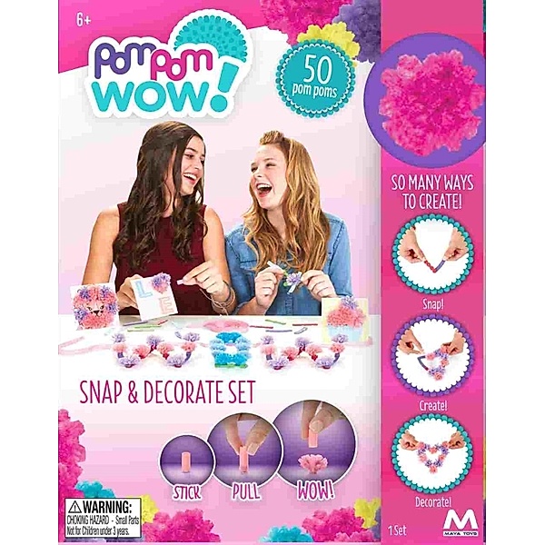 PomPomWow! Snap and Decorate Set