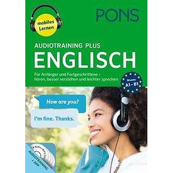 PONS Audiotraining Plus Englisch, 4 Audio-MP3-CDs