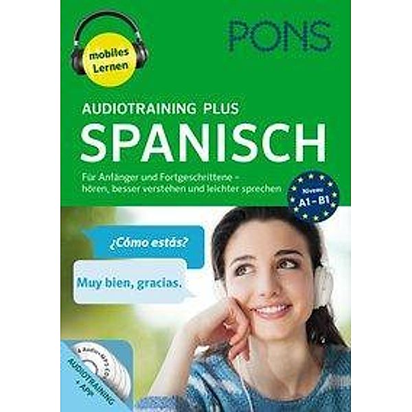 PONS Audiotraining Plus Spanisch, 4 Audio-MP3-CDs