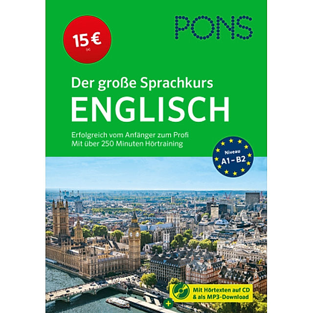 PONS Der große Sprachkurs Englisch, m.MP3-CD Buch versandkostenfrei bei  Weltbild.de bestellen