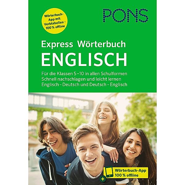 PONS Express Wörterbuch Englisch, m.  Buch, m.  Online-Zugang