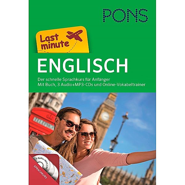 PONS Last minute Englisch, Buch, 3 Audio+MP3-CDs und Online-Vokabeltrainer, Claudia Heidieker, Simone Dias