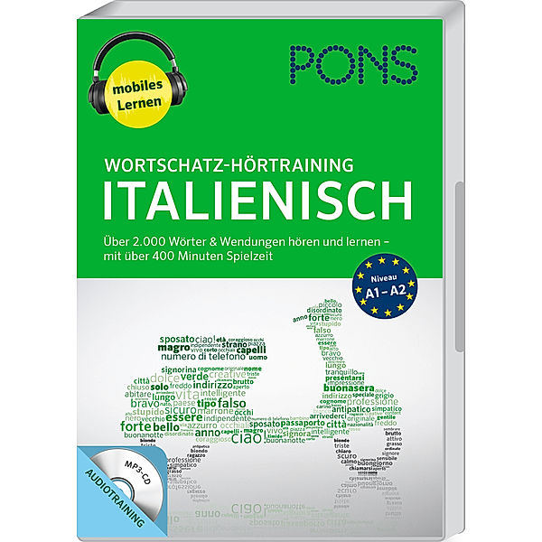 PONS mobil Wortschatztraining - PONS Wortschatz-Hörtraining Italienisch, 1 MP3-CD