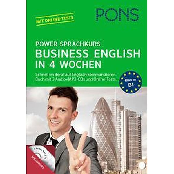 PONS Power-Sprachkurs Business English, Buch mit 3 Audio+MP3-CDs und Online-Tests