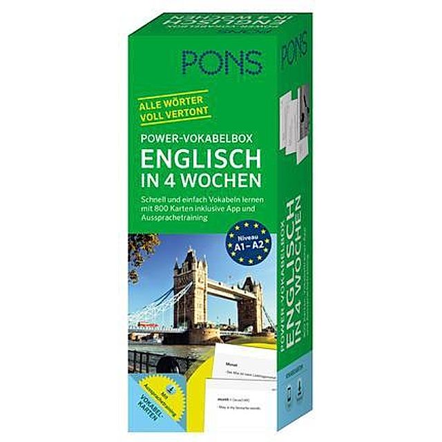 PONS Power-Vokabelbox Englisch in 4 Wochen Buch versandkostenfrei bei  Weltbild.de bestellen
