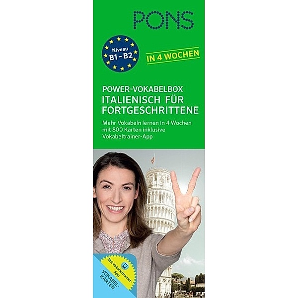 PONS Power-Vokabelbox Italienisch für Fortgeschrittene in 4 Wochen