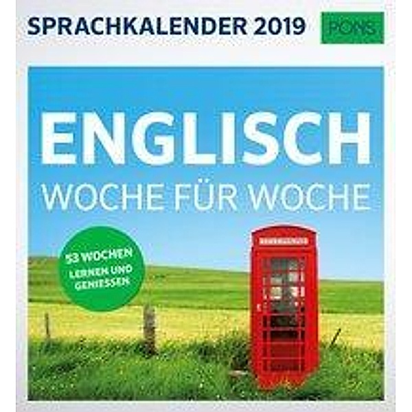 PONS Sprachkalender 2019 Englisch Woche für Woche